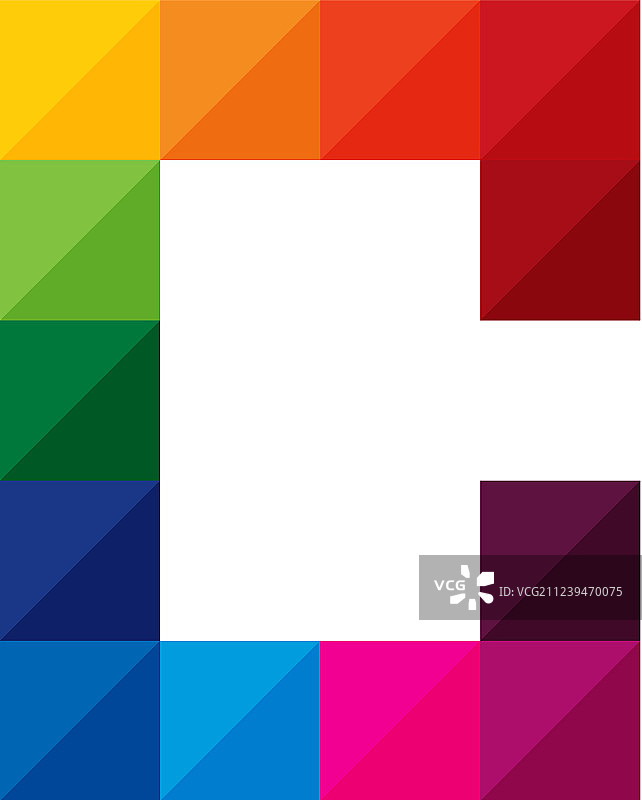 彩色字母C标志图标设计图片素材