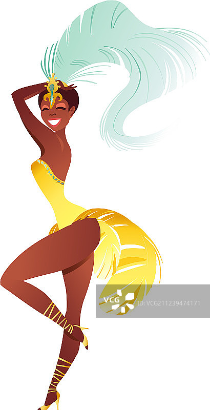 巴西桑巴舞者嘉年华合集图片素材