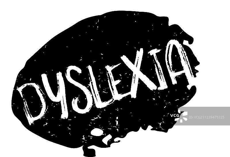 诵读困难橡胶印章图片素材