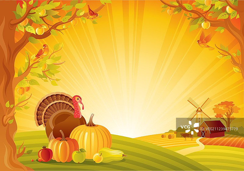 美丽的感恩节图片素材