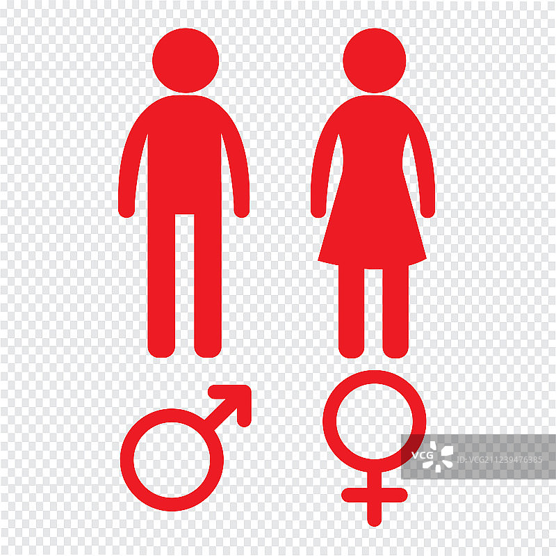 男人和女人人物图标设计图片素材
