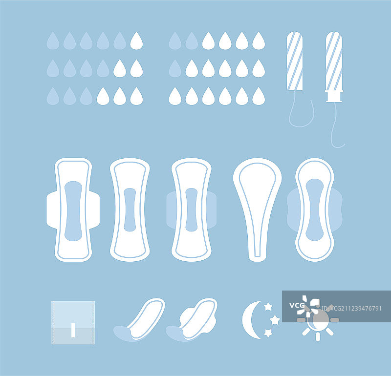 女性卫生用品合集图片素材
