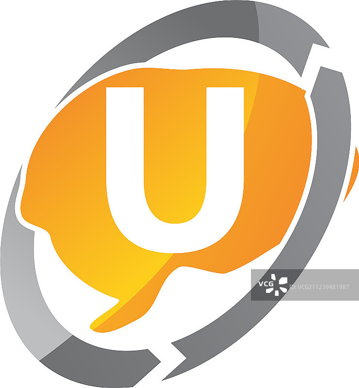 创意字母U图片素材