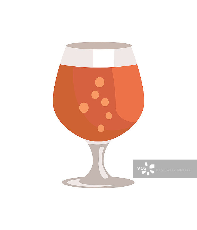 透明玻璃器皿中的啤酒杯图片素材