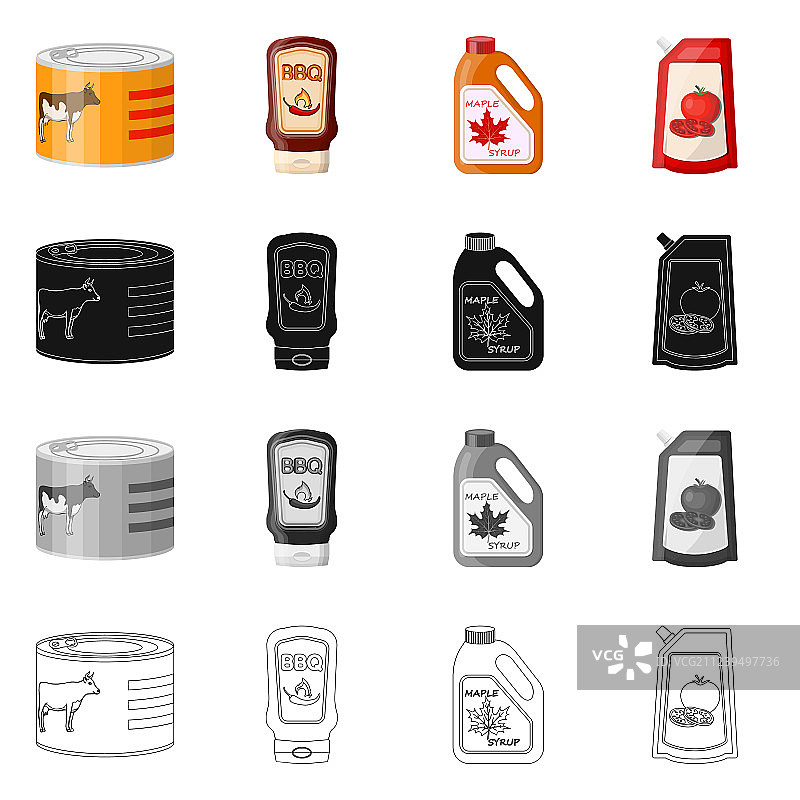 罐头食品标志图片素材