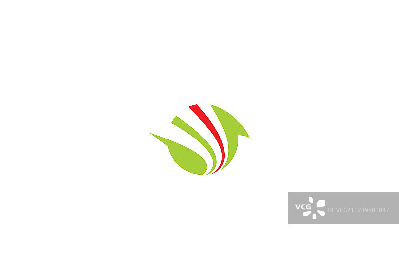 圆形循环抽象商业公司标志图片素材