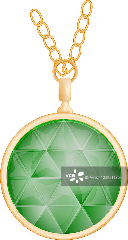 橄榄石吊坠模型逼真风格图片素材