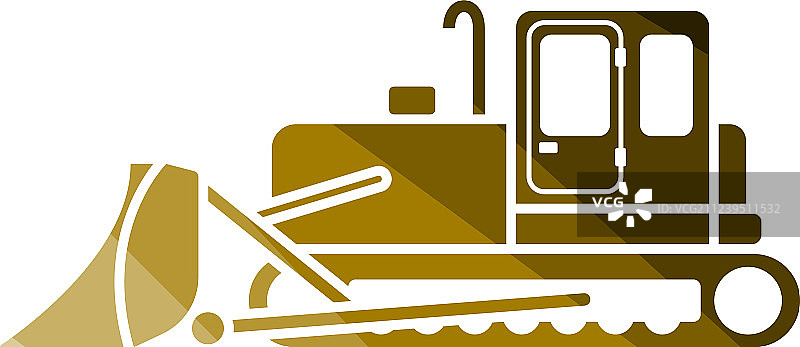 建筑推土机图标图片素材