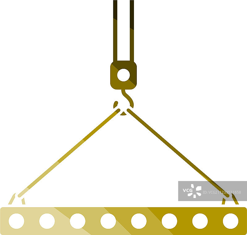 起重机吊钩悬挂石板图标图片素材