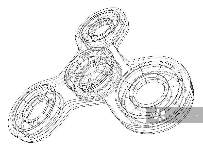 指尖陀螺轮廓图片素材