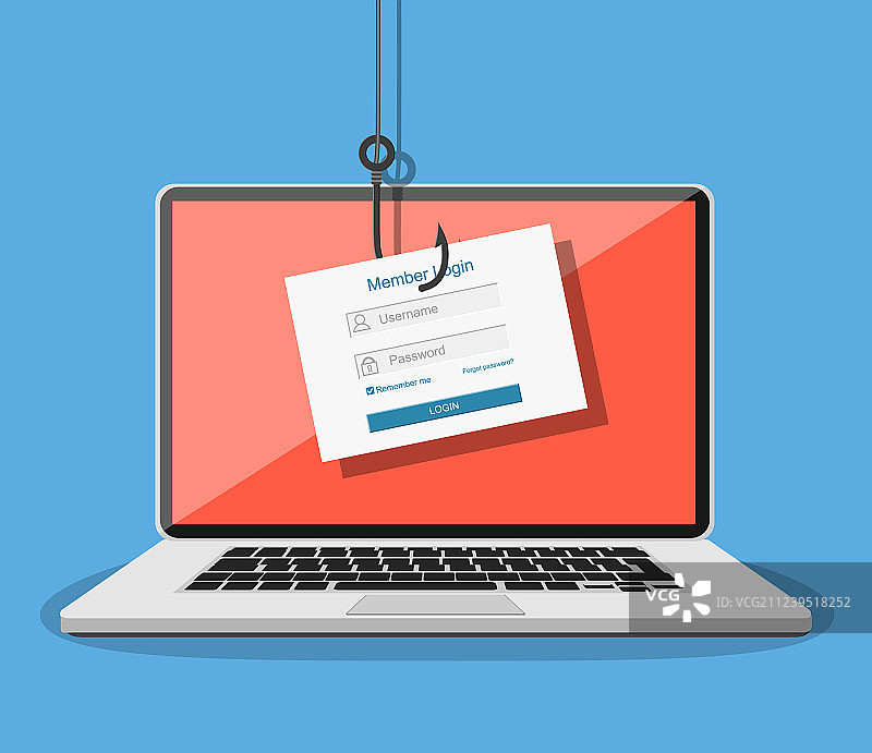 登录账户和鱼钩图片素材