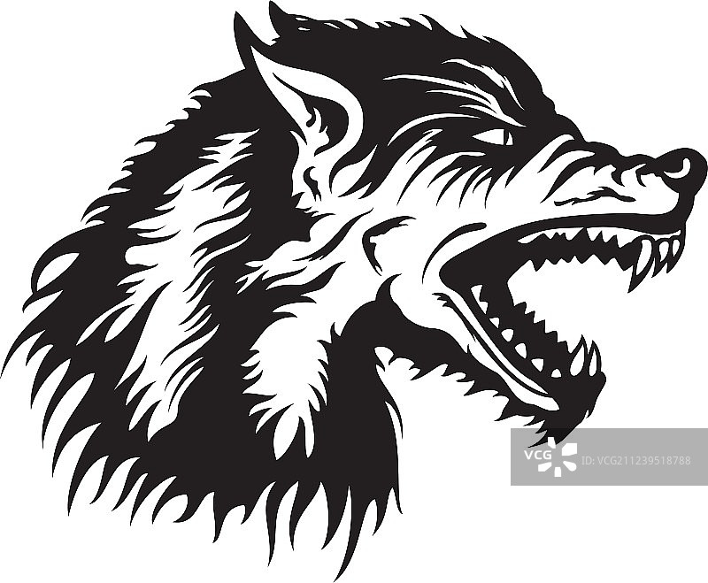 狼头标志图片素材