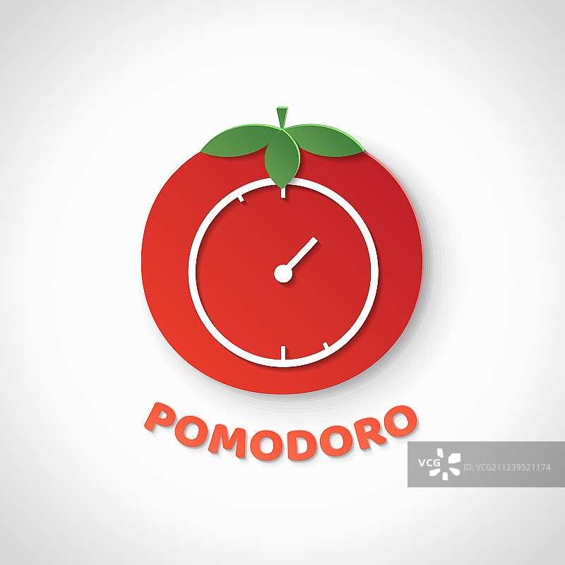 番茄工作法纸艺图片素材