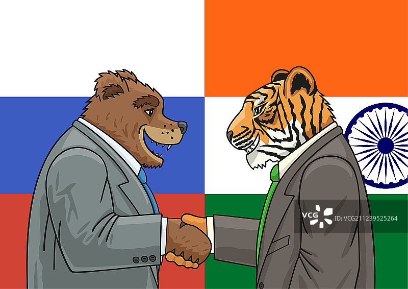俄罗斯印度联盟图片素材