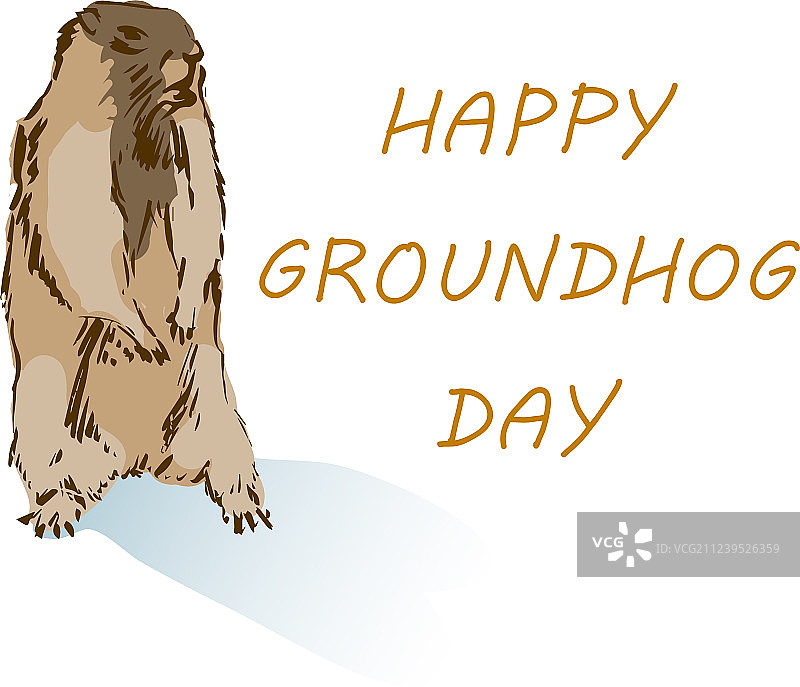 快乐土拨鼠日图片素材