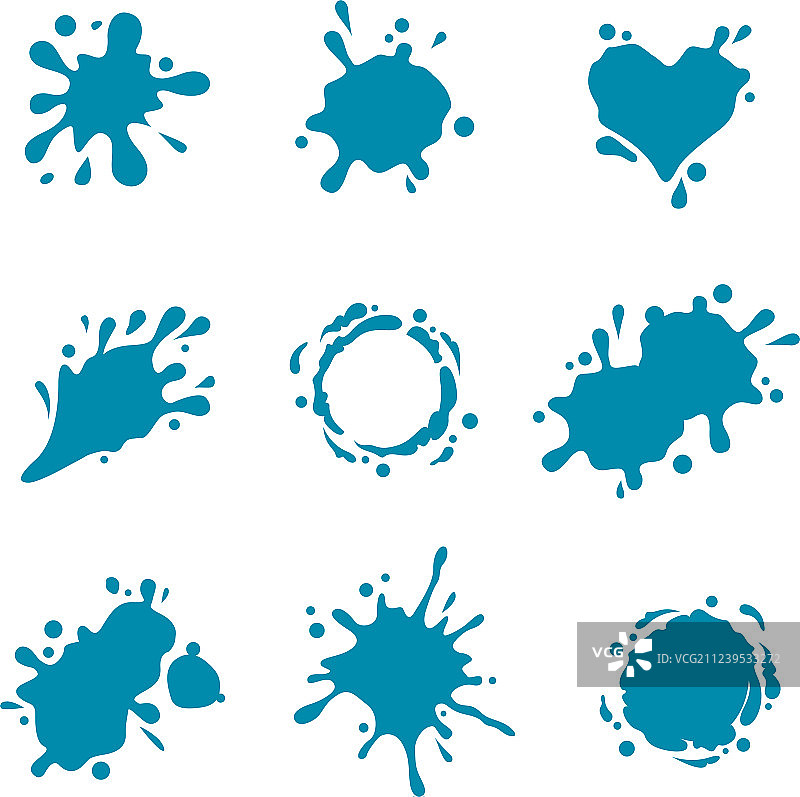 水花飞溅素材合集图片素材