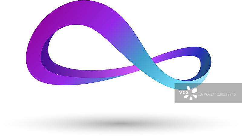 数字8抽象Logo组合图片素材