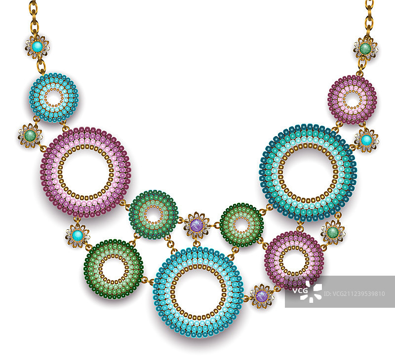 串珠戒指项链图片素材