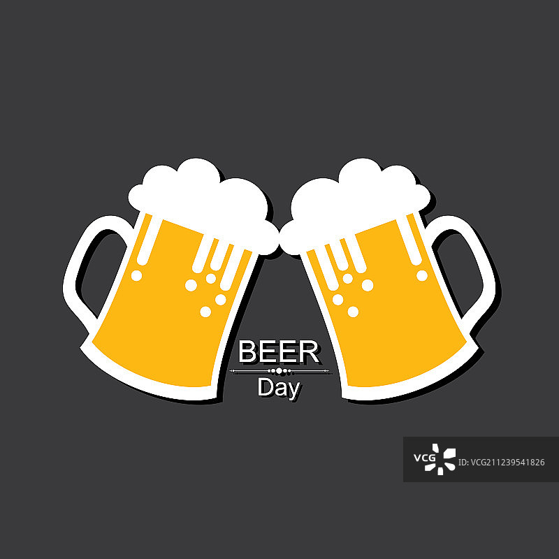 国际啤酒日与啤酒杯图片素材