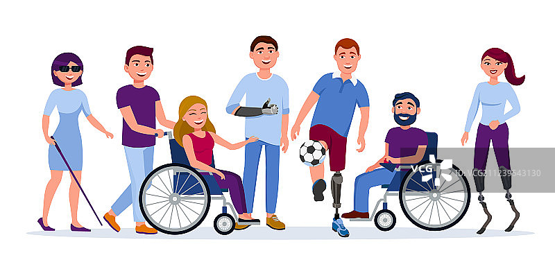 有假肢的残疾人士图片素材