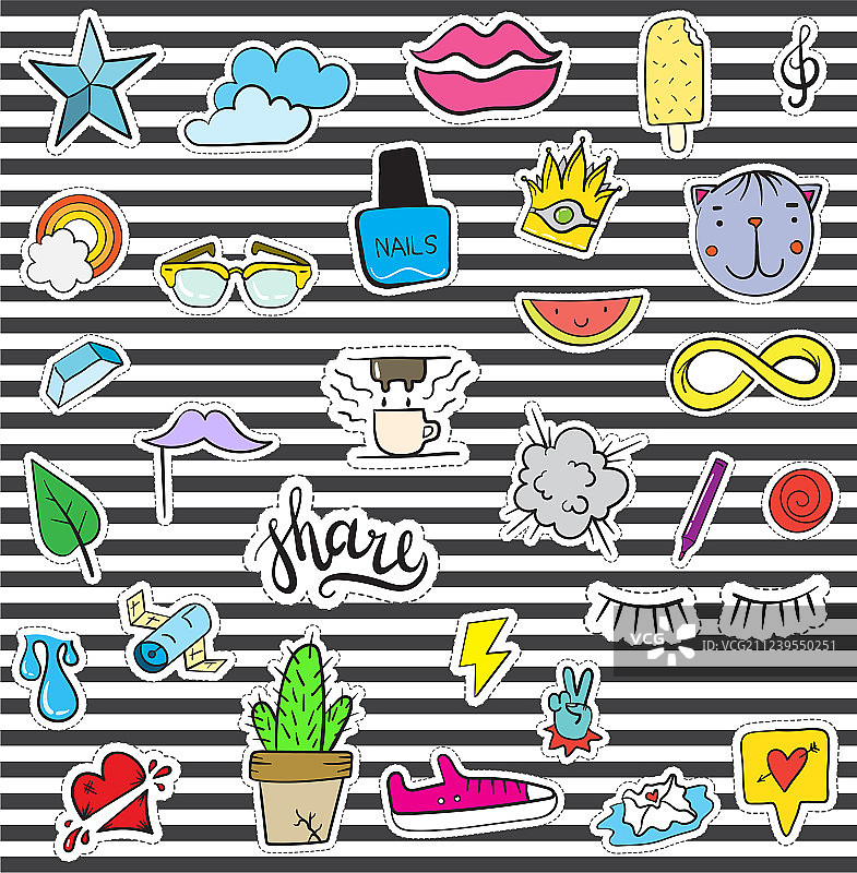 108个补丁图片素材