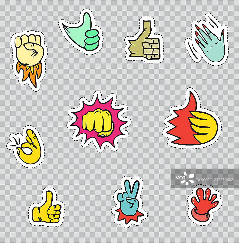 108个补丁图案图片素材