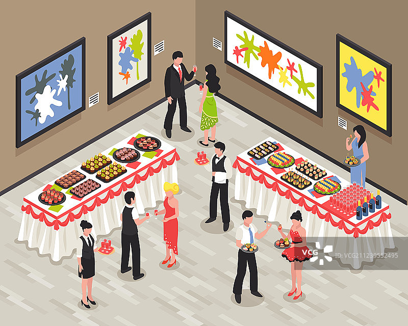 宴会2.5D图图片素材