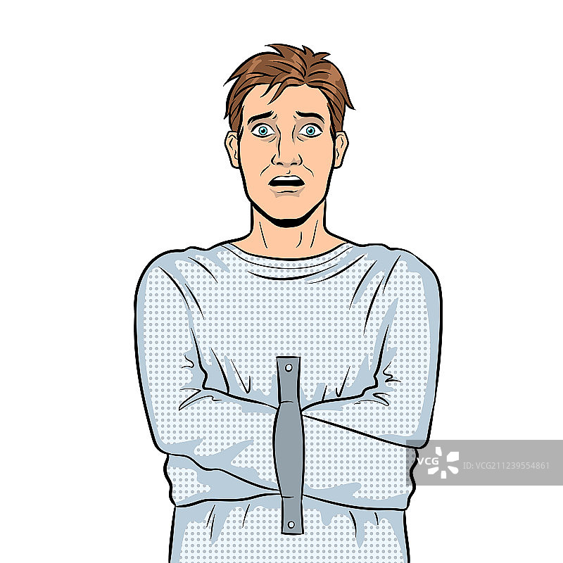 穿着紧身衣的男人波普艺术图片素材