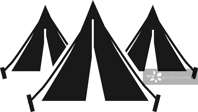 难民营帐篷图标图片素材