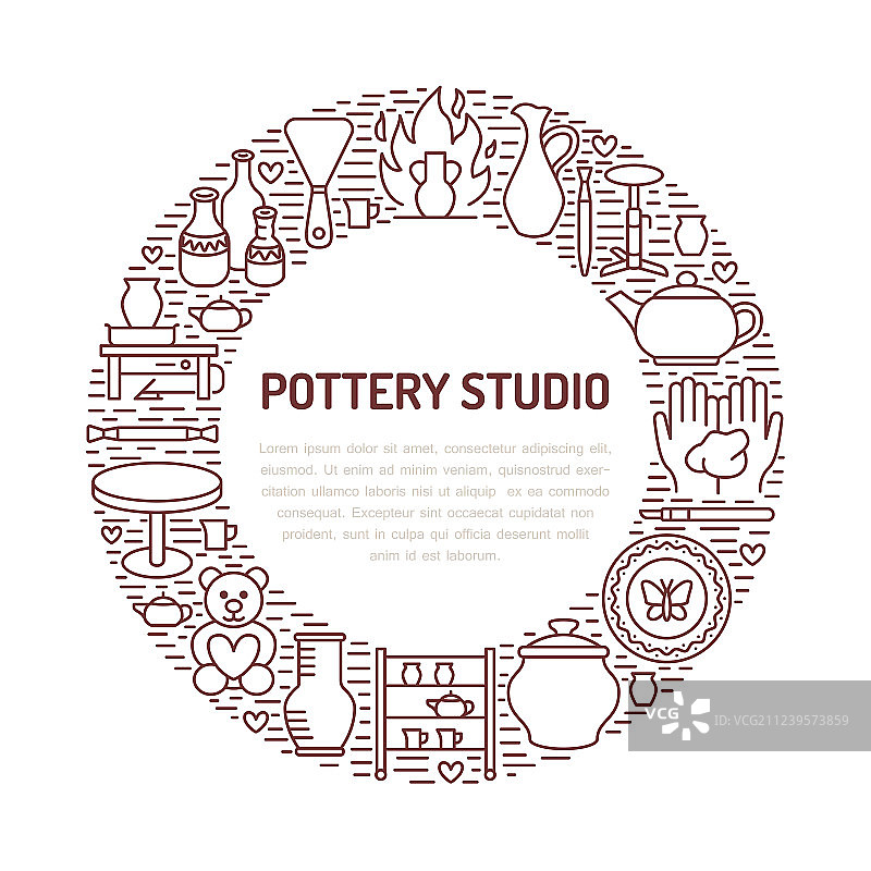 陶艺工坊陶瓷课程banner图片素材