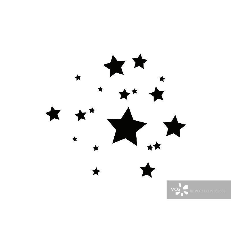 黑色流星与优雅的星迹图片素材