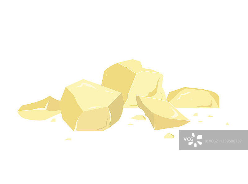 白色背景上可可脂碎片特写图片素材