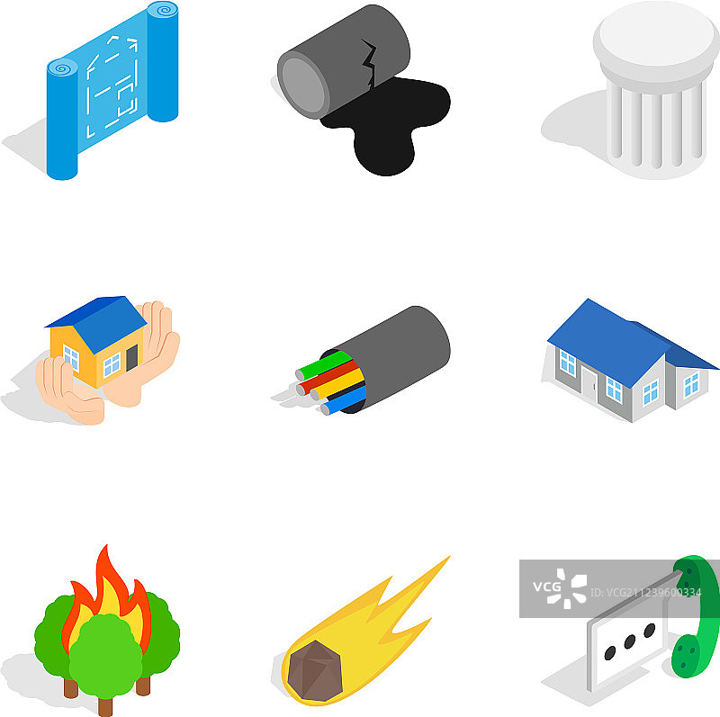 外壳图标等距样式图片素材