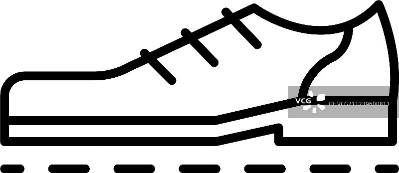 保龄球鞋图标轮廓样式图片素材