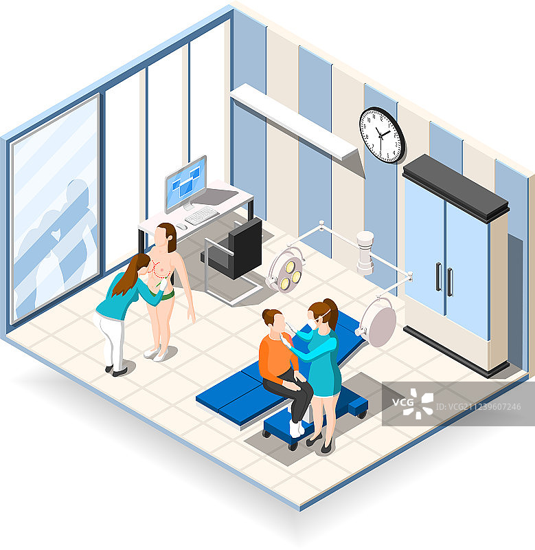 整形外科2.5D构图图片素材