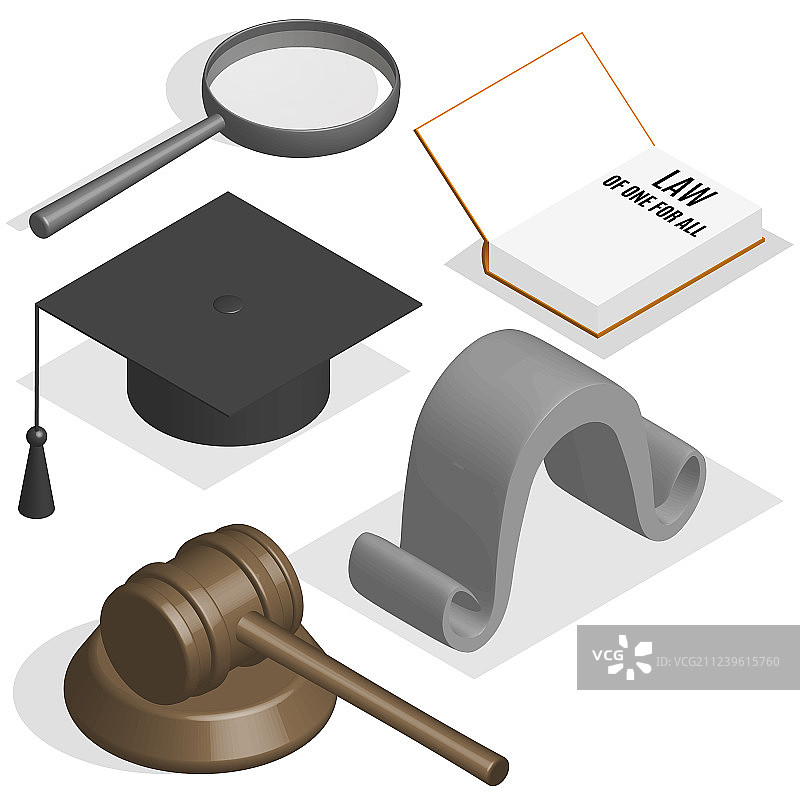 3D法官图片素材