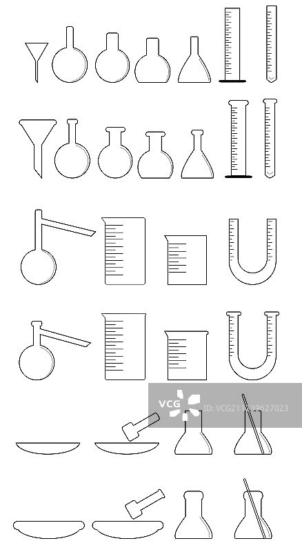 白色化学器皿图片素材