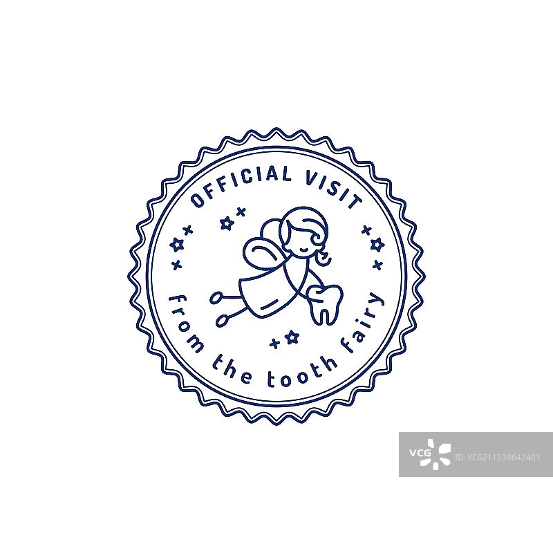 儿童牙科的牙仙子拜访图片素材