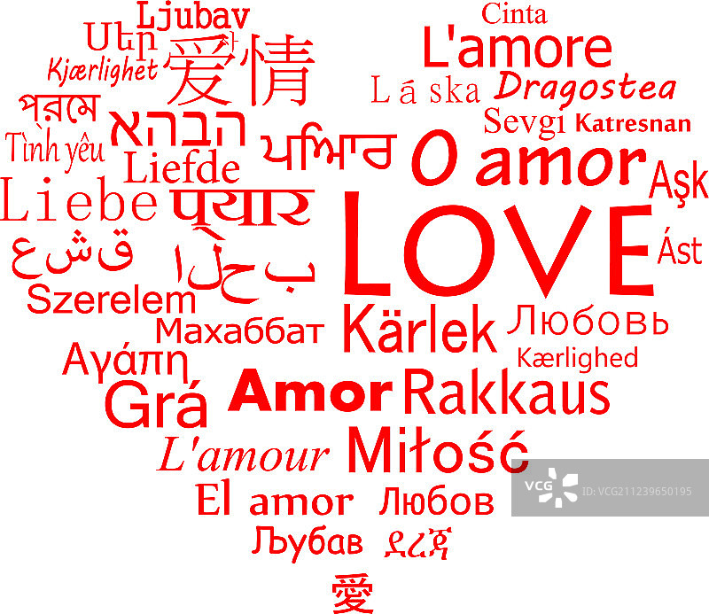 最流行语言的爱图片素材
