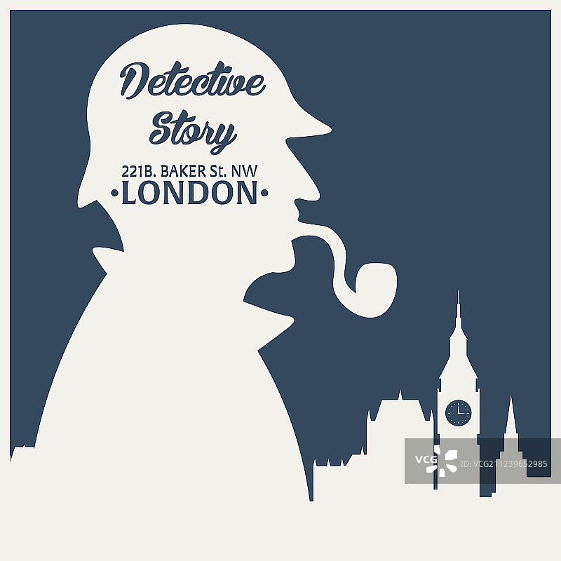 夏洛克·福尔摩斯侦探图片素材