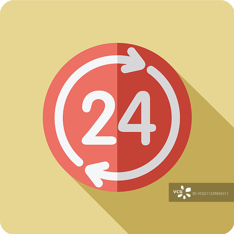 24小时图标图片素材