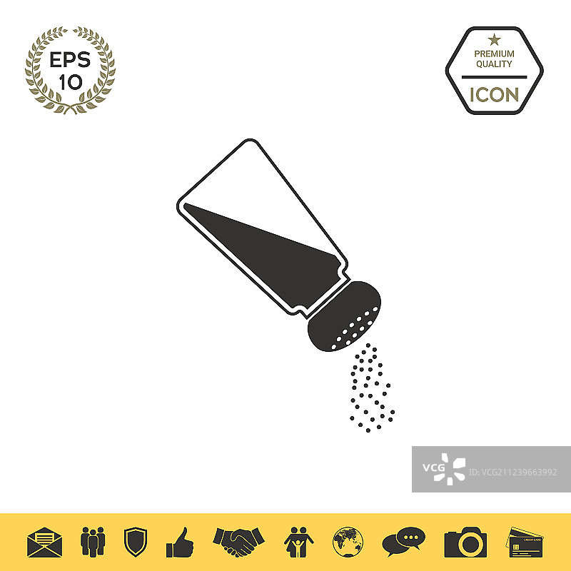 盐或胡椒粉调味罐图片素材