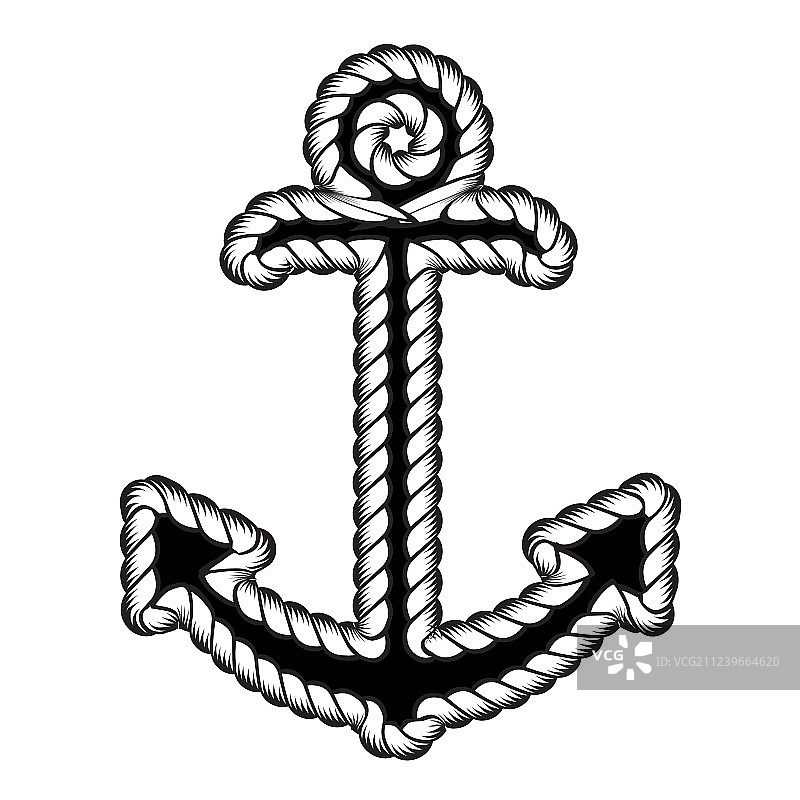 航海船锚标志图标海洋船只图片素材