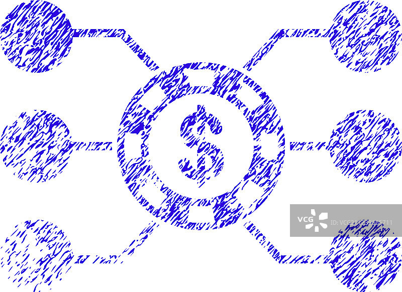 赌场筹码电路图标的Grunge水印图片素材