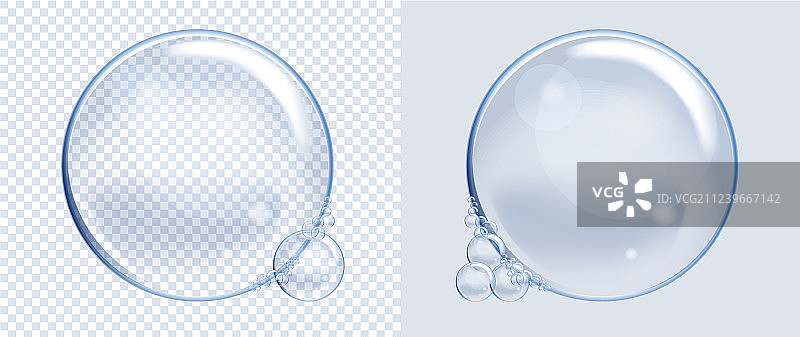 透明隔离的肥皂泡合集图片素材