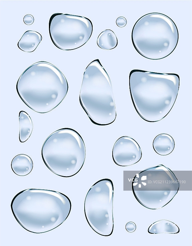 透明隔离的肥皂水泡套装图片素材
