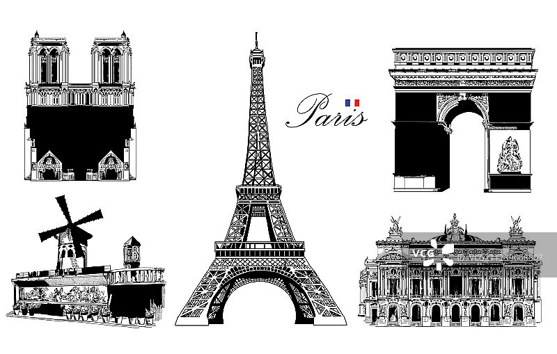 巴黎地标素材图片素材