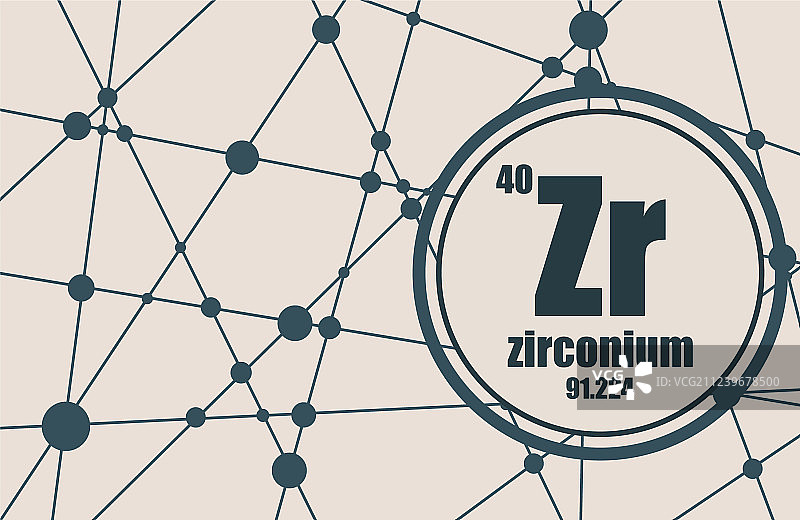 化学元素锆图片素材
