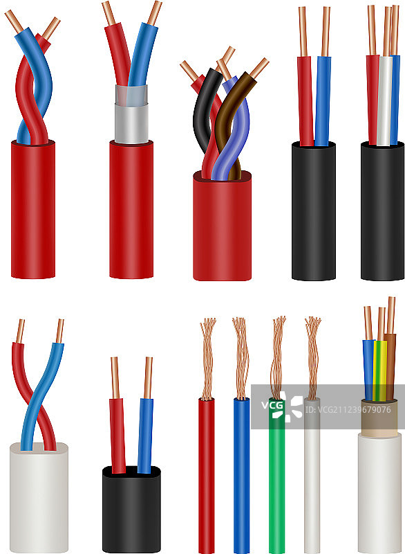 电缆图标合集图片素材