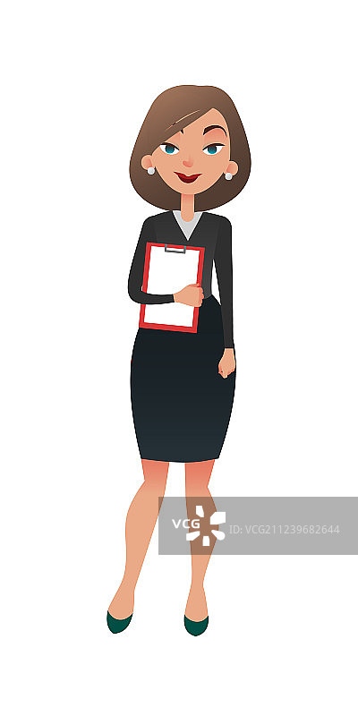 成功的年轻女办公室经理图片素材